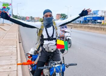 A Nigerian Cyclist riding from Nigeria to USA Shares Touching Story About His Journey